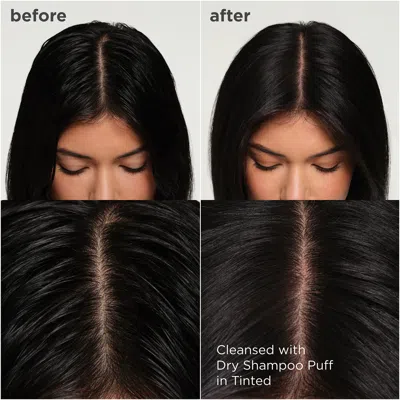 Briogeo Style + Treat Non-aerosol & Talc-free Dry Shampoo Powder Puff Tinted 0.53 oz / 15 G