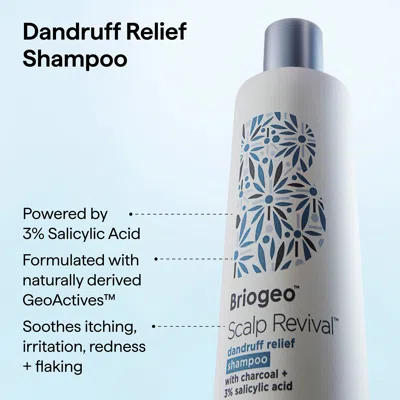 Briogeo Scalp Revival Dandruff Relief Shampoo With Salicylic Acid 8.4 Fl Oz/248 ml In Transparent