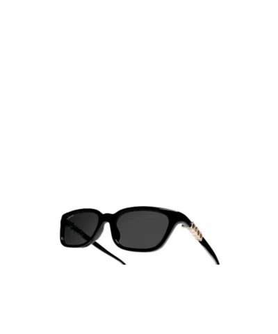 Gucci Rectangular-frame Sunglasses In Black