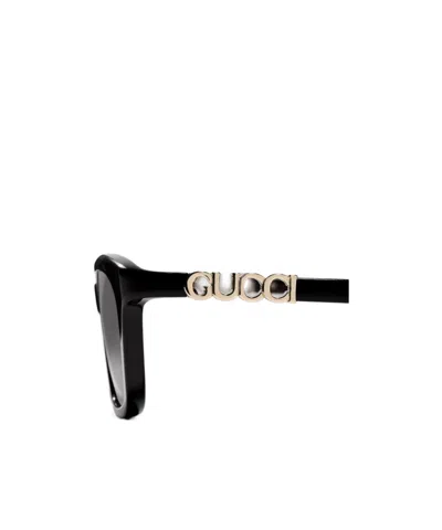 Gucci Rectangular-frame Sunglasses In Black