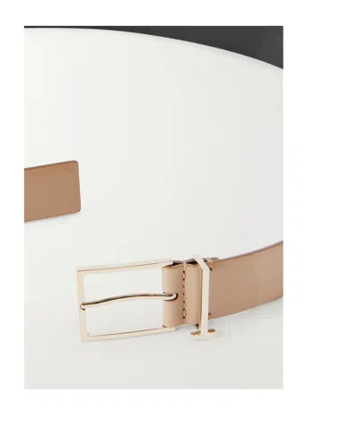 Tom Ford Solid Color Classic Belt In Brown