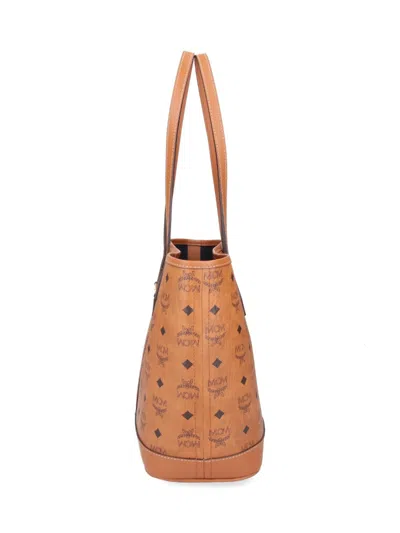 Mcm Liz Double Handle Shoulder Bag In Brown