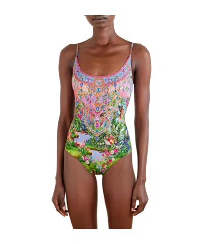 Camilla Scoop Neck One Piece With Scoop Back Turkish Delight In Multi