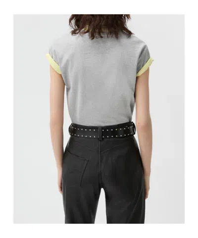Versace Logo-print Layered-effect T-shirt In Gray