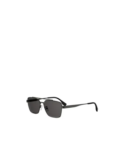 Fendi Sky 57mm Rectangular Sunglasses In Black