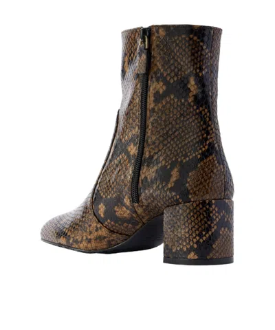 Stuart Weitzman Snake-effect Leather Ankle Boots In Multi
