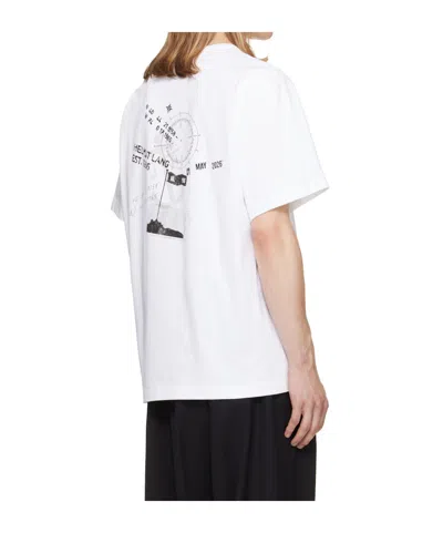 Helmut Lang Short-sleeved T-shirt In White