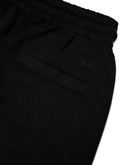 Diesel 드로스트링 웨이스트 팬츠 In Black
