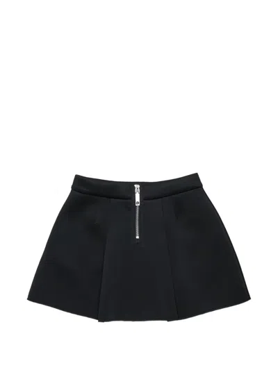 Max & Co 로고 프린트 플리츠 스커트 In Black