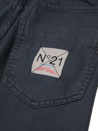 N°21 로고 패치 카고 팬츠 In Blue