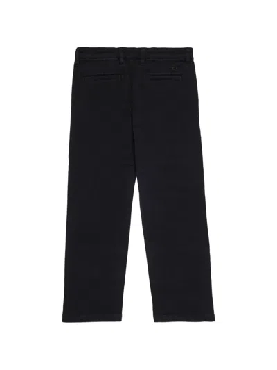 Diesel 로고 자수 팬츠 In Black