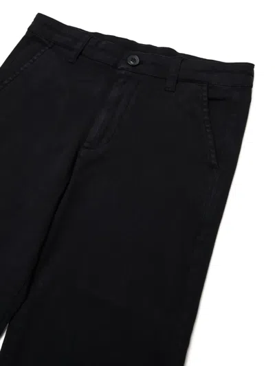 Diesel 로고 자수 팬츠 In Black