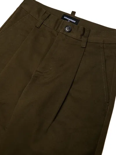 Dsquared2 플리츠 팬츠 In Green