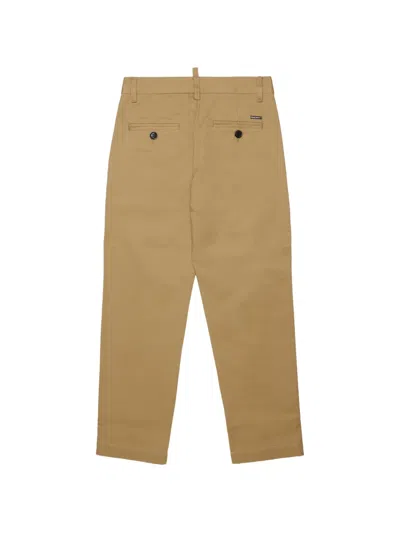 Dsquared2 로고 장식 플리츠 팬츠 In Multi
