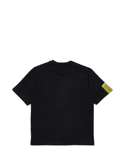 Dsquared2 로고 프린트 루즈 핏 티셔츠 In Black