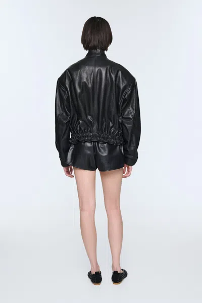 Ducie Frankie Leather Jacket In Black
