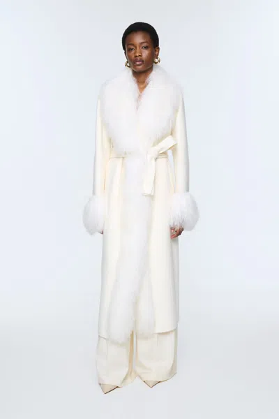 Ducie Lola Mongolian Jacket In Neutral