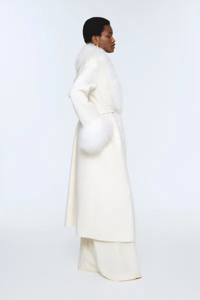 Ducie Lola Mongolian Jacket In Neutral