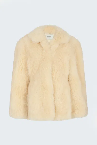 Ducie Maeve Shearling Jacket In Neutral