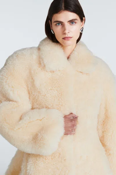 Ducie Maeve Shearling Jacket In Neutral