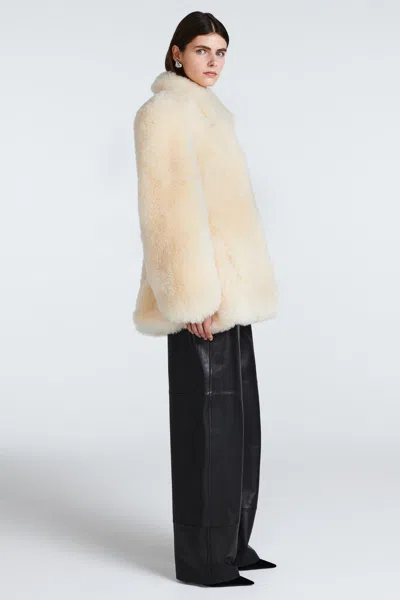 Ducie Maeve Shearling Jacket In Neutral