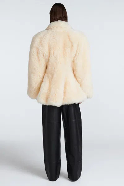 Ducie Maeve Shearling Jacket In Neutral