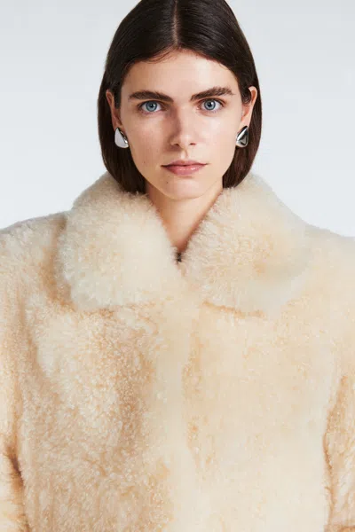 Ducie Maeve Shearling Jacket In Neutral