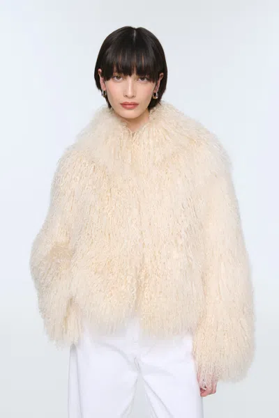 Ducie Rochelle Shearling Coat In Multi