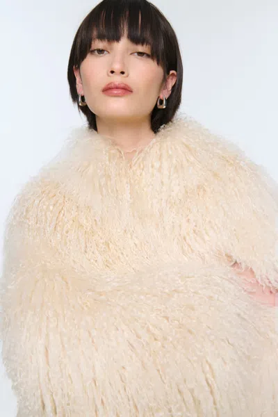 Ducie Rochelle Shearling Coat In Multi