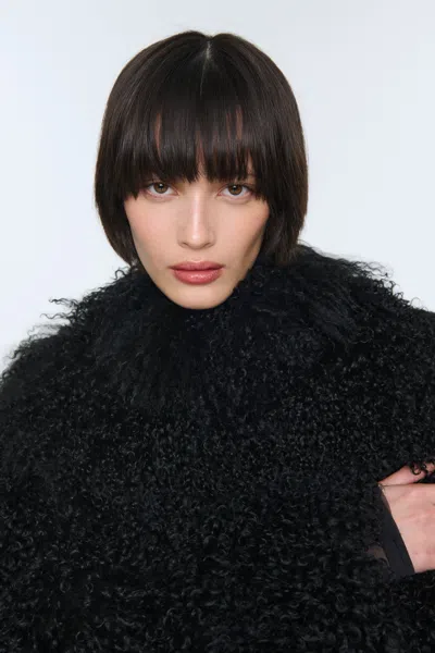 Ducie Rochelle Shearling Coat In Multi