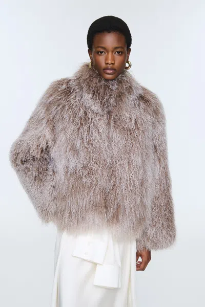Ducie Rochelle Shearling Coat In Multi