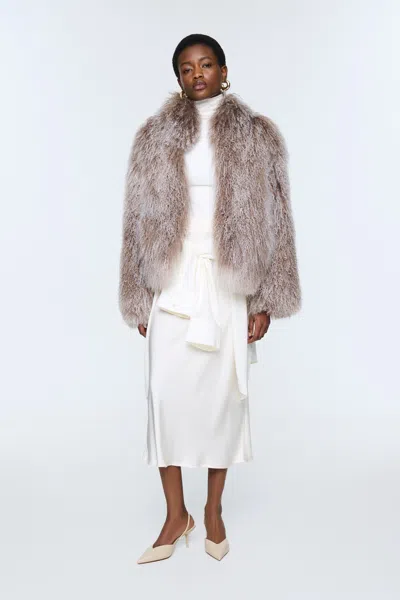 Ducie Rochelle Shearling Coat In Multi