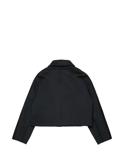 Max & Co 로고 프린트 봄버 재킷 In Black