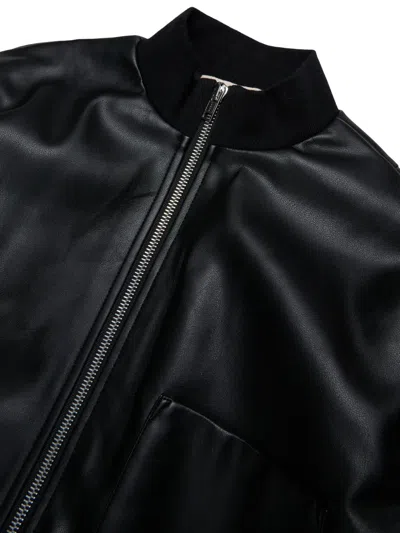 Marni Kids Varsity Bomber Jacket In Black