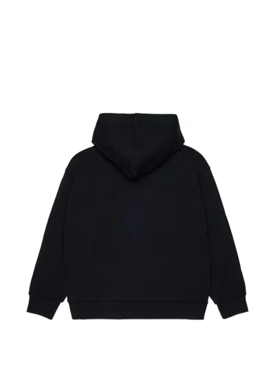 Marni 로고 프린트 프린지 후디 In Black