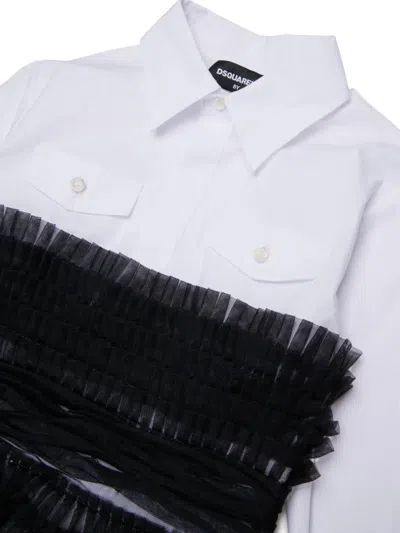 Dsquared2 러플 레이어드 드레스 In Multi