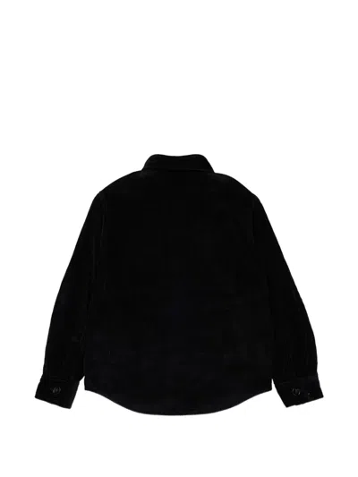 N°21 코듀로이 로고 패치 셔츠 In Black