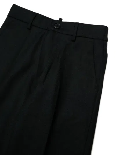 Dsquared2 로고 장식 턴업 팬츠 In Black