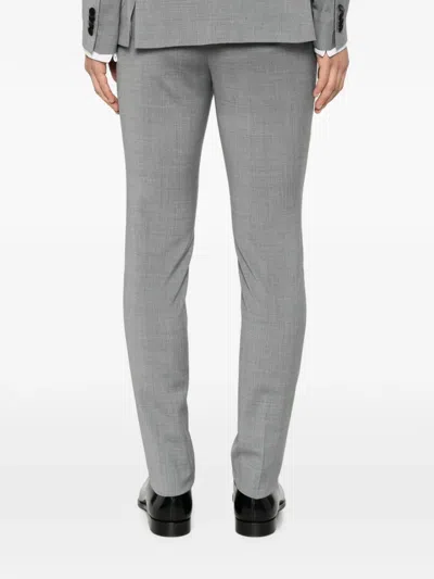 Manuel Ritz Shawl-lapel Double-breasted Suit In Gray