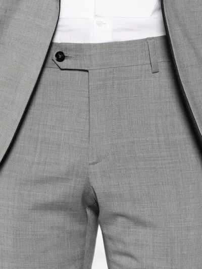 Manuel Ritz Shawl-lapel Double-breasted Suit In Gray