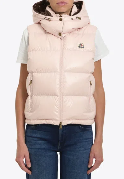 Moncler Niverolle Sleeveless Puffer Jacket In Pink