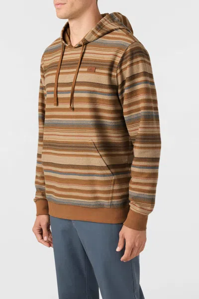 O'neill Men's Bavaro Stripe Pullover In Brown