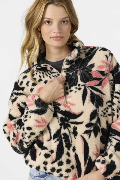 O'neill Kacey Half Zip Fleece Pullover In Multi