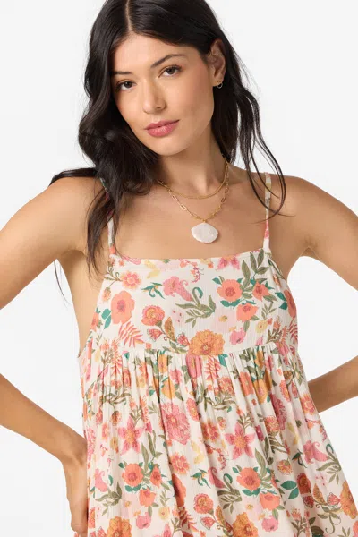 O'neill Juniors' Saltwater Solids Rilee Crinkle Cover-up Mini Dress In Multi