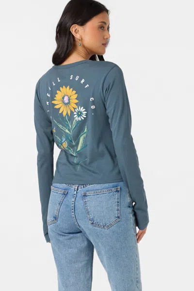 O'neill Women's Pacific Bloom Long Sleeve T-shirt In Blue