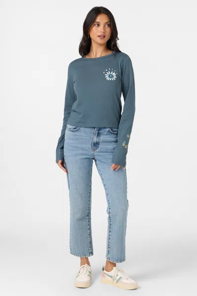 O'neill Women's Pacific Bloom Long Sleeve T-shirt In Blue