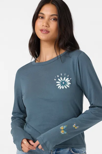 O'neill Women's Pacific Bloom Long Sleeve T-shirt In Blue