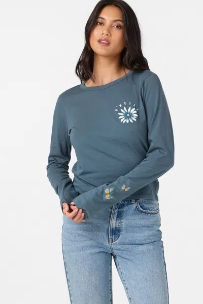 O'neill Women's Pacific Bloom Long Sleeve T-shirt In Blue