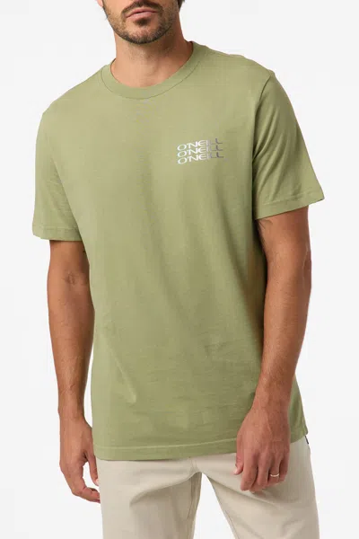 O'neill Men's Triple Stack Classic T-shirt In Green