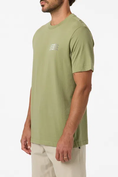 O'neill Men's Triple Stack Classic T-shirt In Green